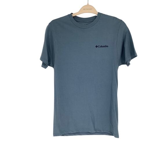 Columbia Men's Small Gray CSC Basic Logo Short Sleeve Graphic T Shirt K22-29 - Picture 1 of 6